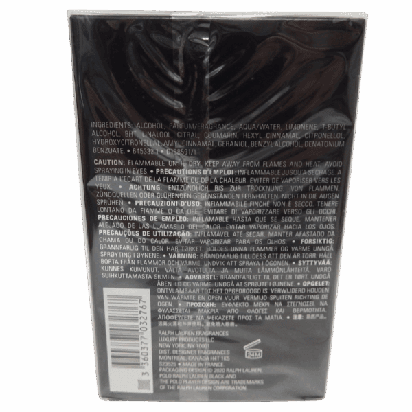 Ralph Lauren - Polo Black 125ml Eau De Toilette - Image 3