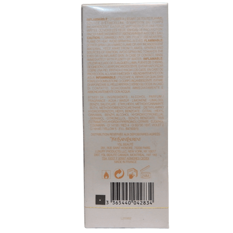 Yves Saint Laurent Saharienne 75ml Eau De Toilette - Image 3